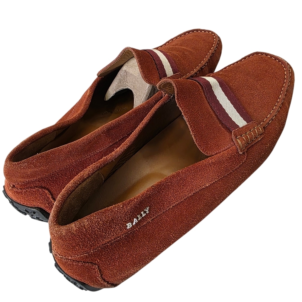 Bally Men's Terracota  Suede Loafers